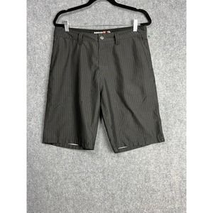 Quiksilver Shorts Men size 32 Black Chino Hybrid Outdoors Casual Surfer Surfing